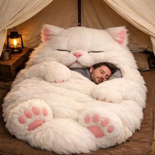 ♥️Winter Storm Relief🐱Giant Cat Shaped Bed– Soft, Warm & Purrfectly Cozy🐱