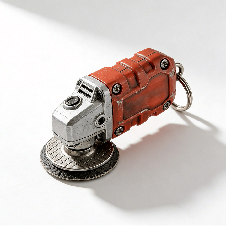 ✨🛠️2-in-1 Mini Grinder Keychain: On-the-Go Smoothing Tool + Tool Enthusiast Collectible